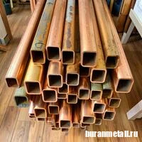 Картинка - Труба медная профильная 14x10x1 мм М2